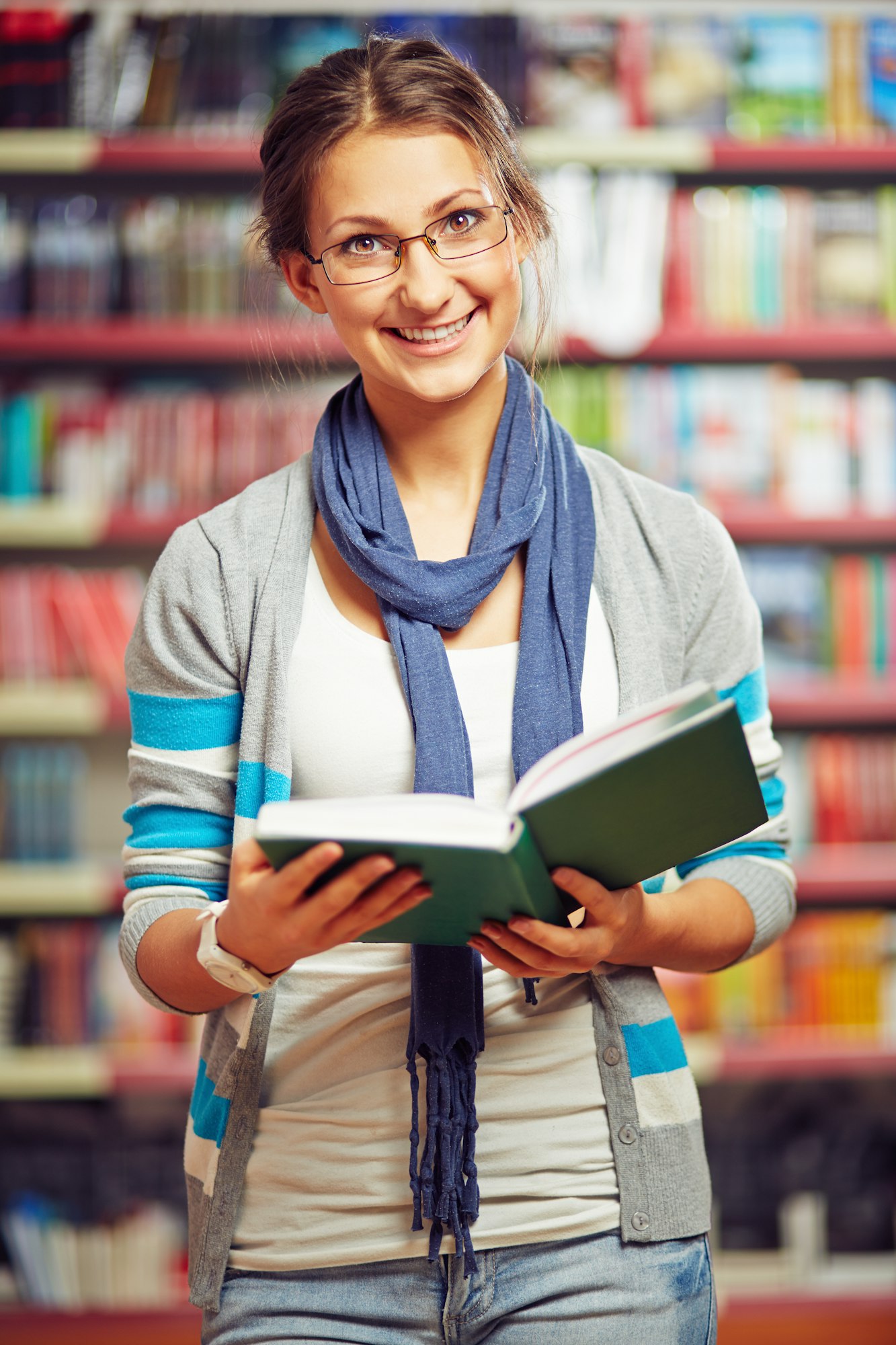 Student with book